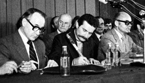 Podpisanie porozumie sierpniowych