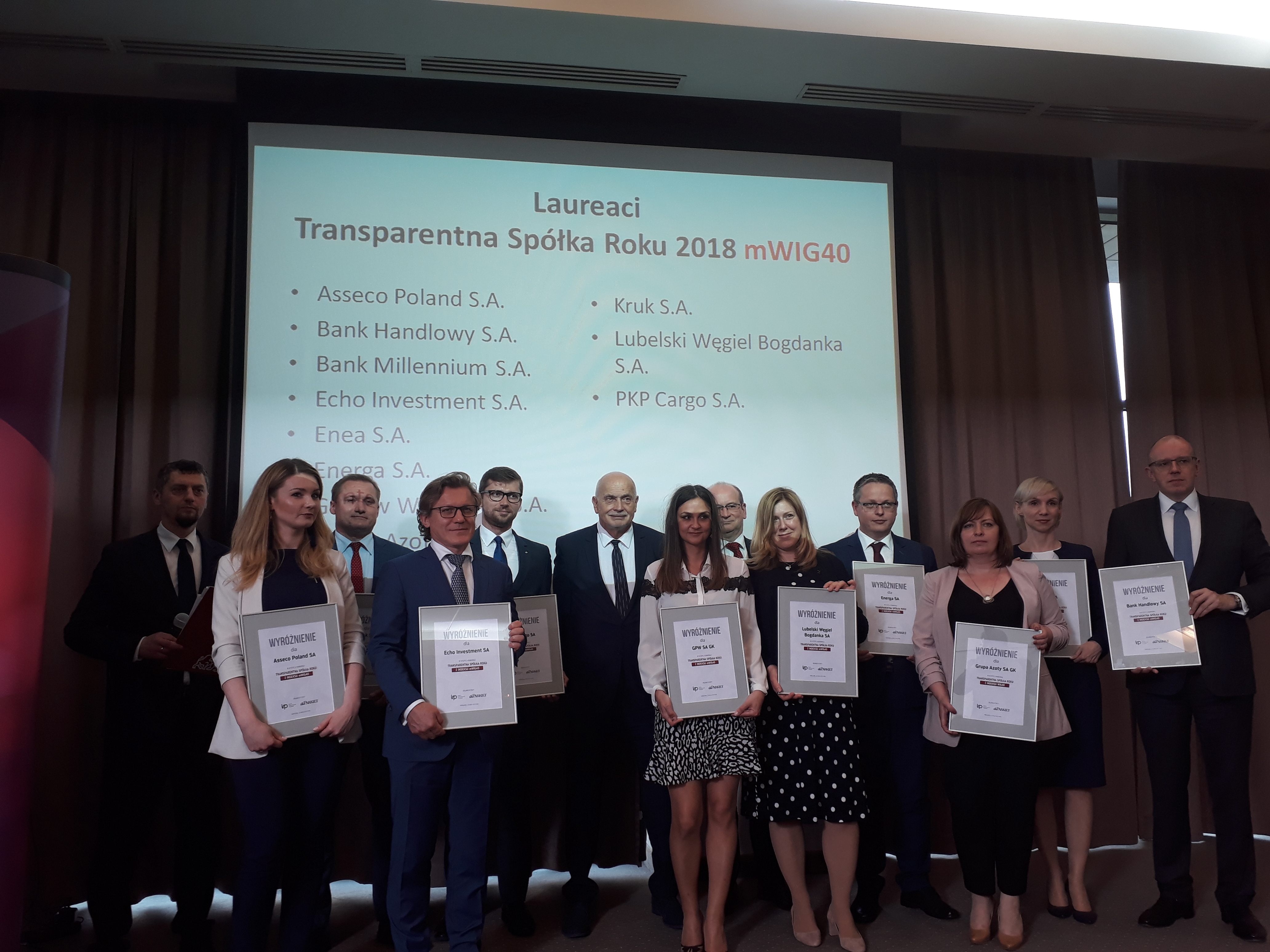 Transparentna Spka Roku 2018