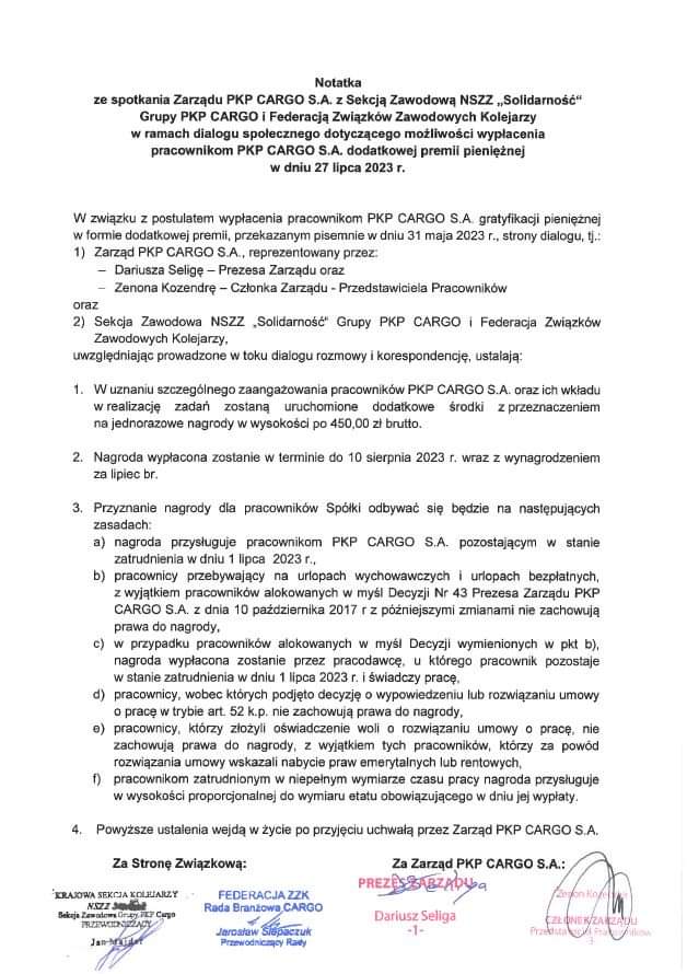 Porozumienie 27072023